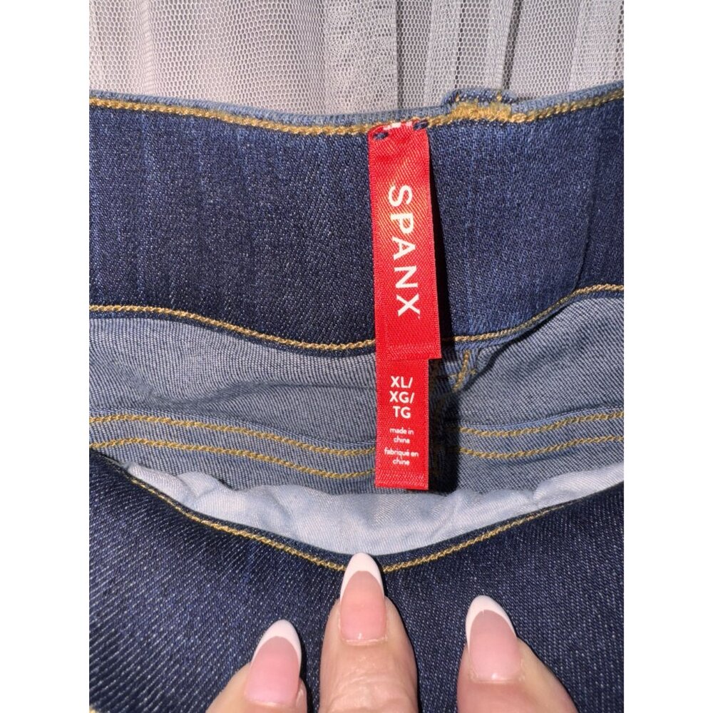 Spanx Womens Flare Jeans Midnight Shade XL - Picture 6 of 8